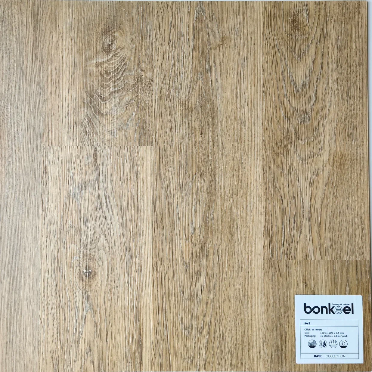 Плитка ПВХ "Bonkeel" Base New 343 (1220*150*3,5 мм) — купить в Бийске