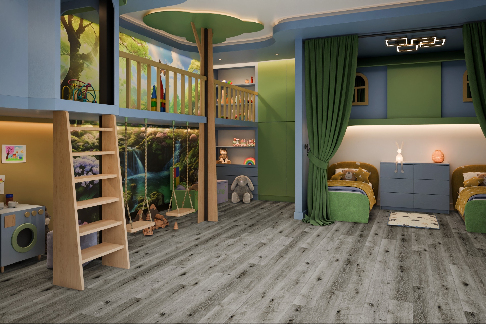 Усовершенствованная кварц-виниловая плитка «Damy Floor» Дуб Состаренный Серый (1227*187*2,5 мм) — купить в Бийске