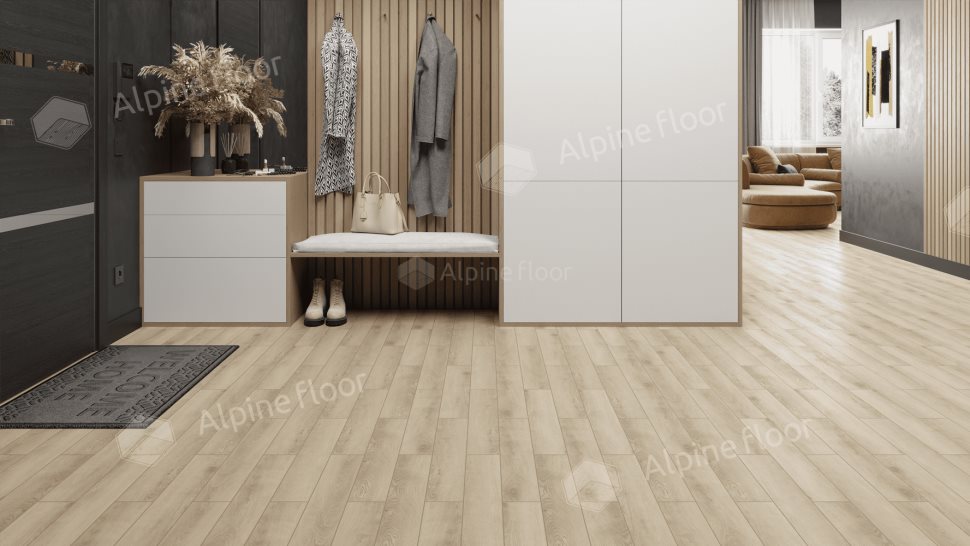 Ламинат "Alpine Floor" Herringbone 12 PRO Дуб Орлеан (606*101*12 мм) — купить в Бийске