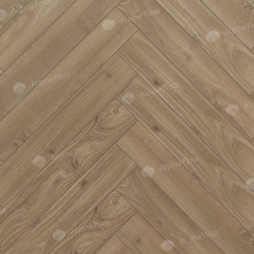 Ламинат "Alpine Floor" Herringbone 12 Дуб Калабрия (600*100*12 мм) — купить в Бийске