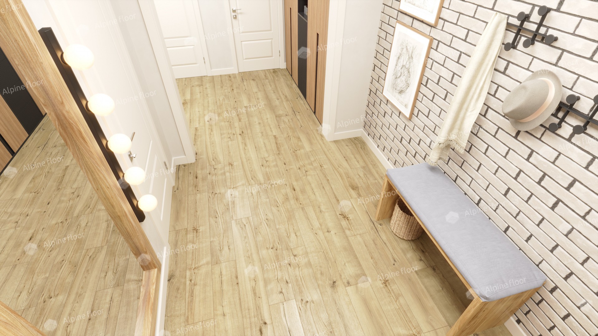 Ламинат "Alpine Floor" Дуб Эмпуриабрава (1285*192*8 мм) — купить в Бийске