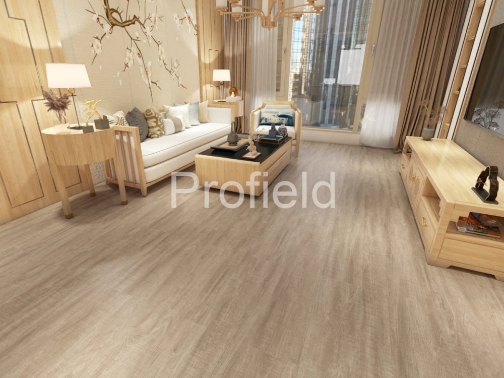 HSPC ламинат "Profield" Тик натуральный (1200*228*5,5 мм) — купить в Бийске