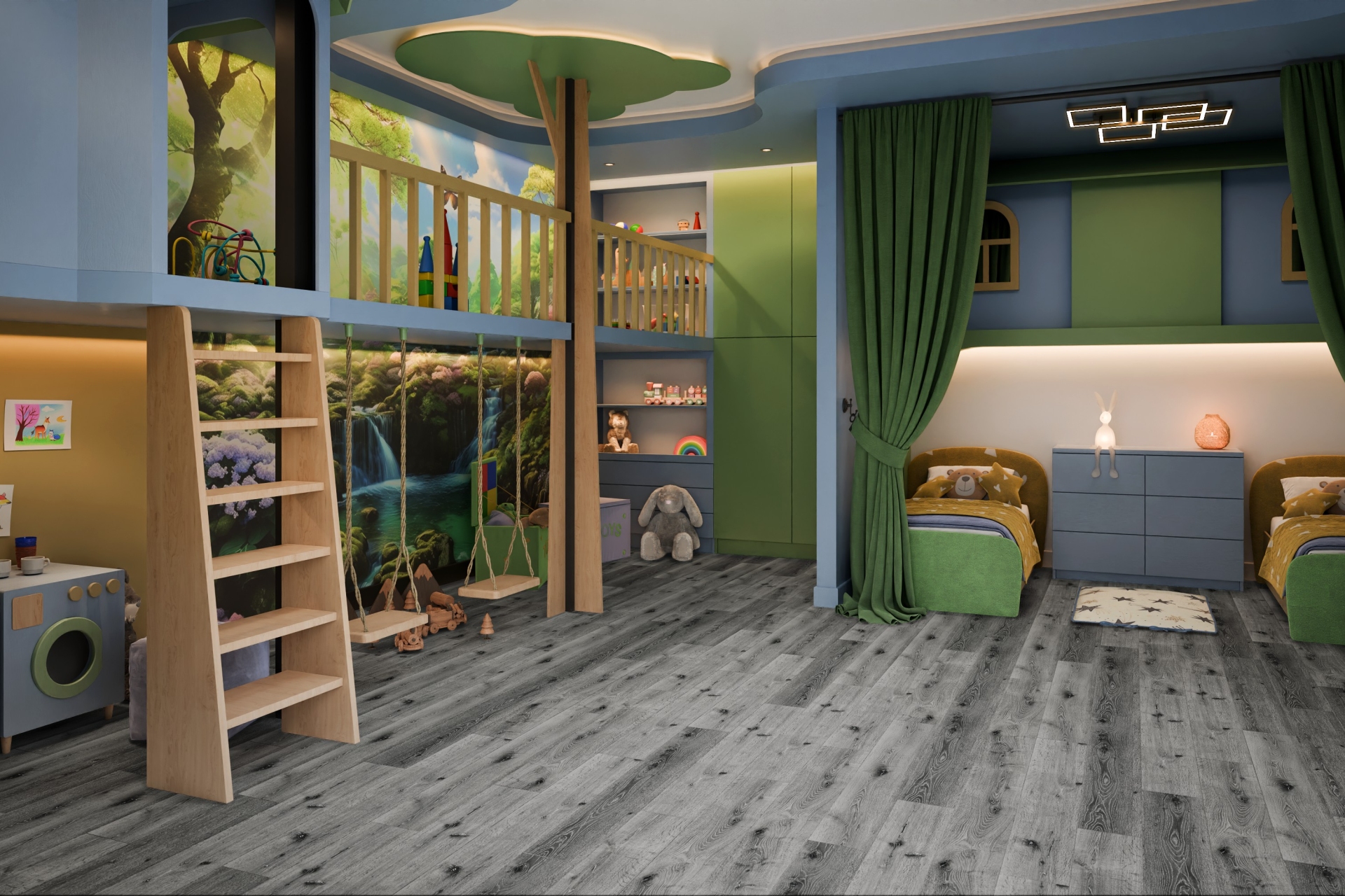 SPC ламинат «Damy Floor» Дуб Сильвер (1220*180*4 мм) — купить в Бийске