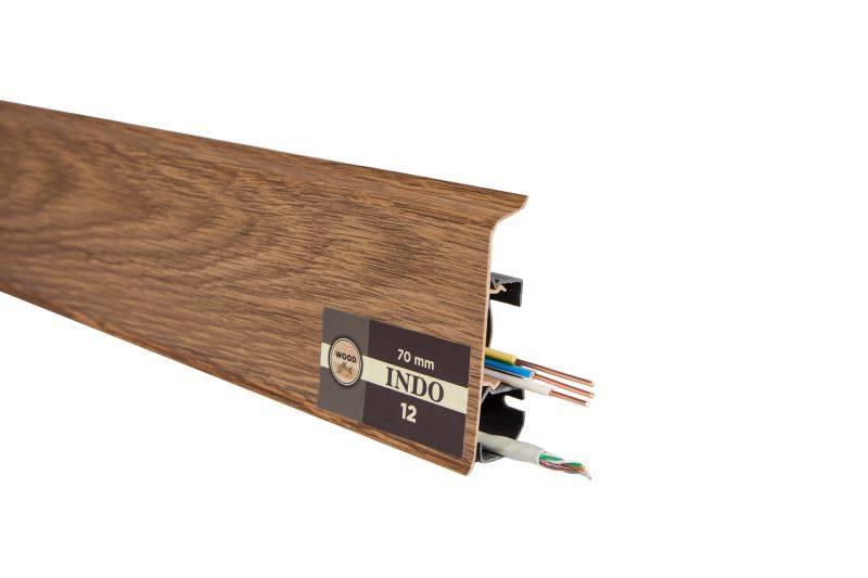 Плинтус "Arbiton" Indo Дуб Темный (2500*26*70 мм) — купить в Бийске