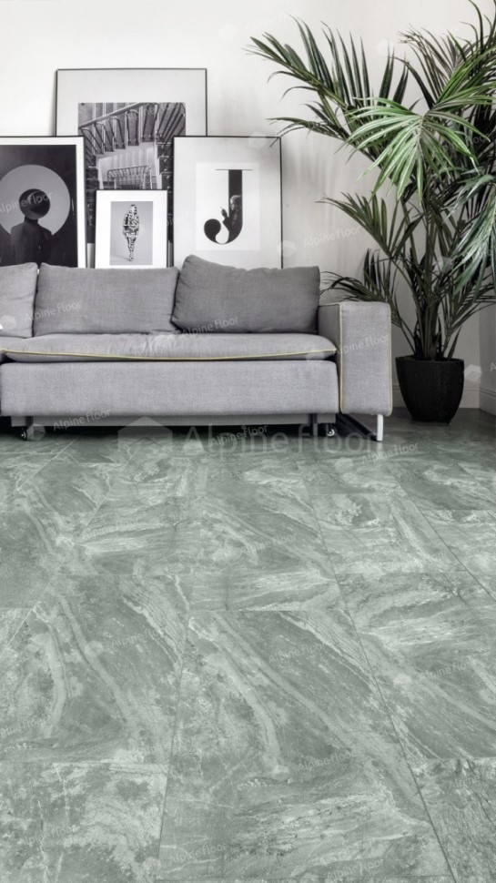 Виниловая плитка "Alpine Floor" Light Stone Хэмпшир (608*303*2,5 мм) — купить в Бийске