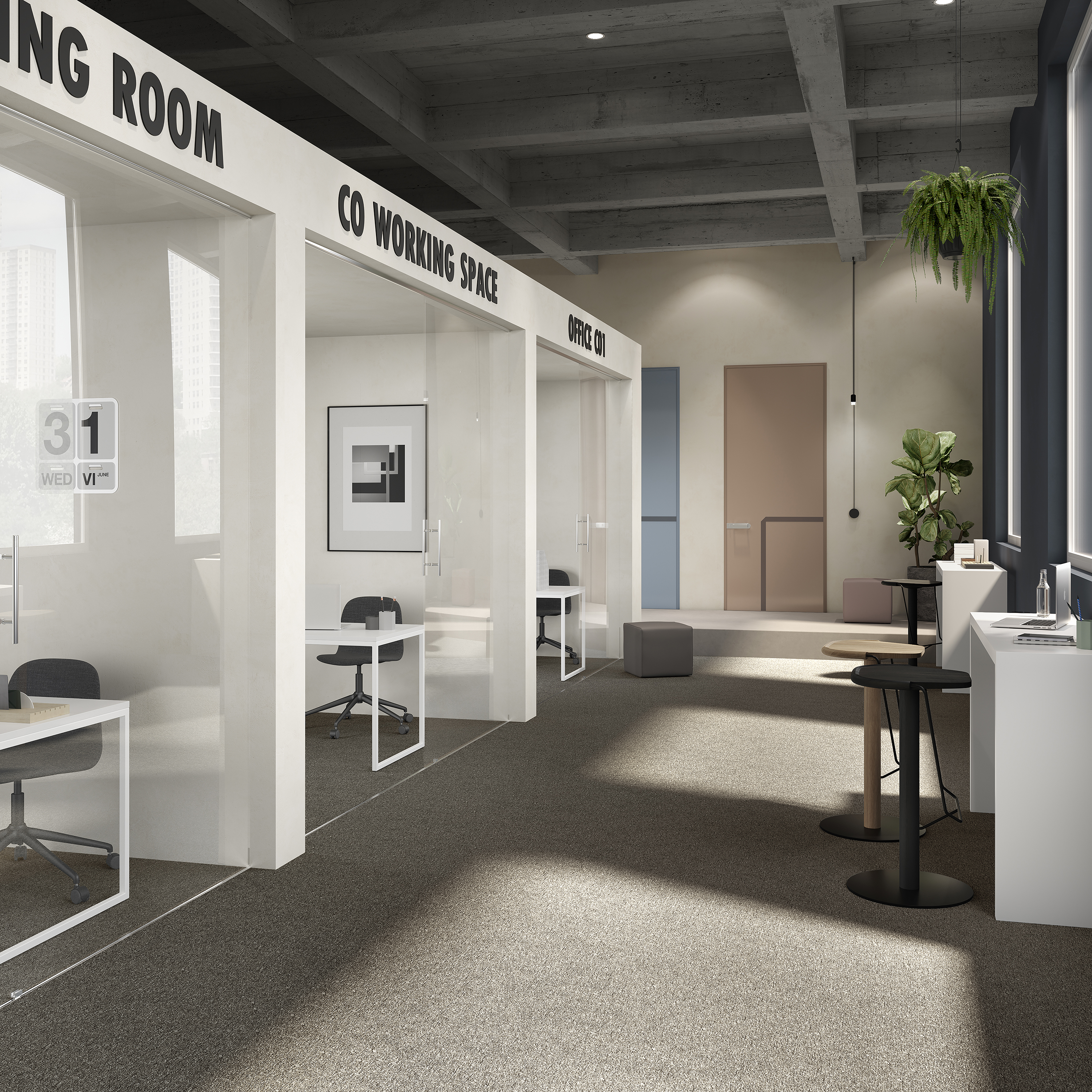 Ковровая плитка Medusa Tile 43 (500*500*5 мм) — купить в Бийске