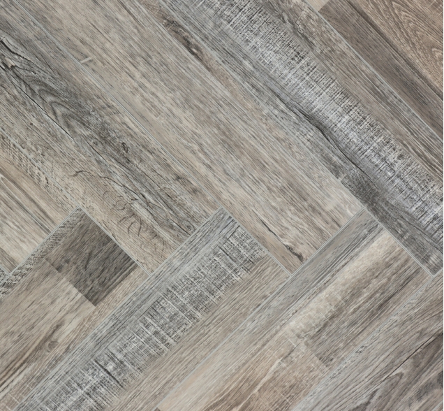 Виниловый ламинат SPC "Cronafloor" Herringbone Дуб Реймс (640*128*4,5 мм) — купить в Бийске