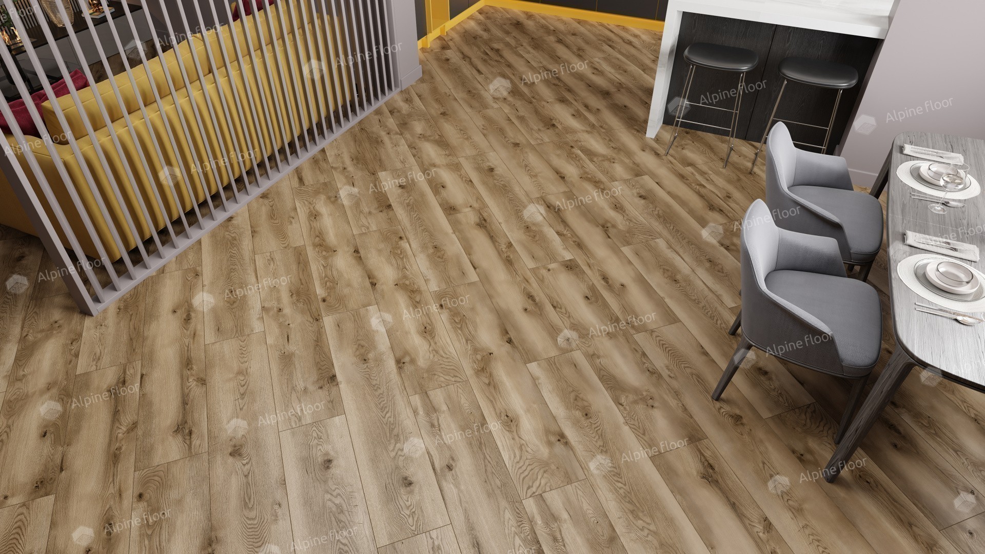 Ламинат "Alpine Floor" Дуб Комо (1285*280*8 мм) — купить в Бийске