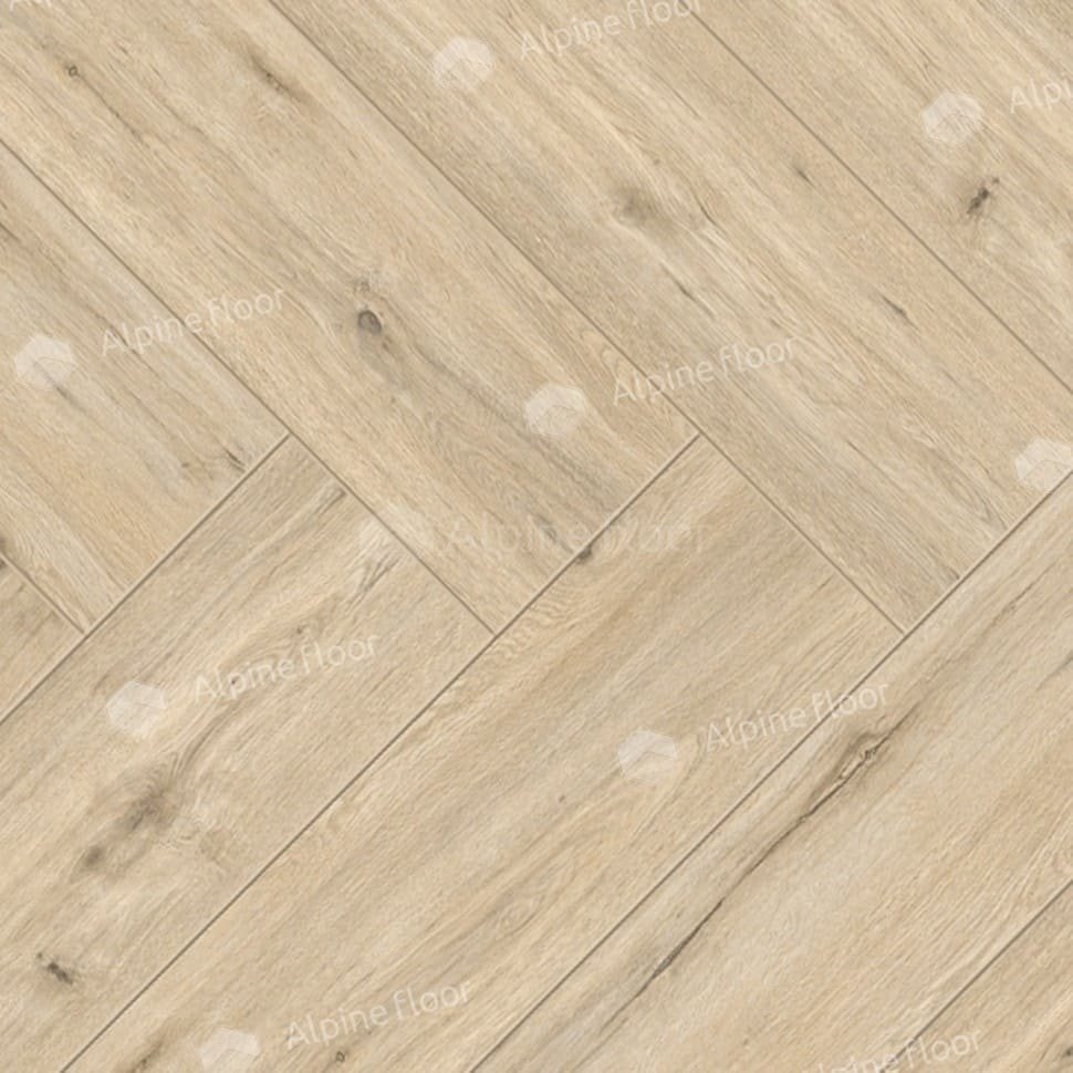 Ламинат "Alpine Floor" Herringbone Дуб Лион (606*101*8 мм) — купить в Бийске