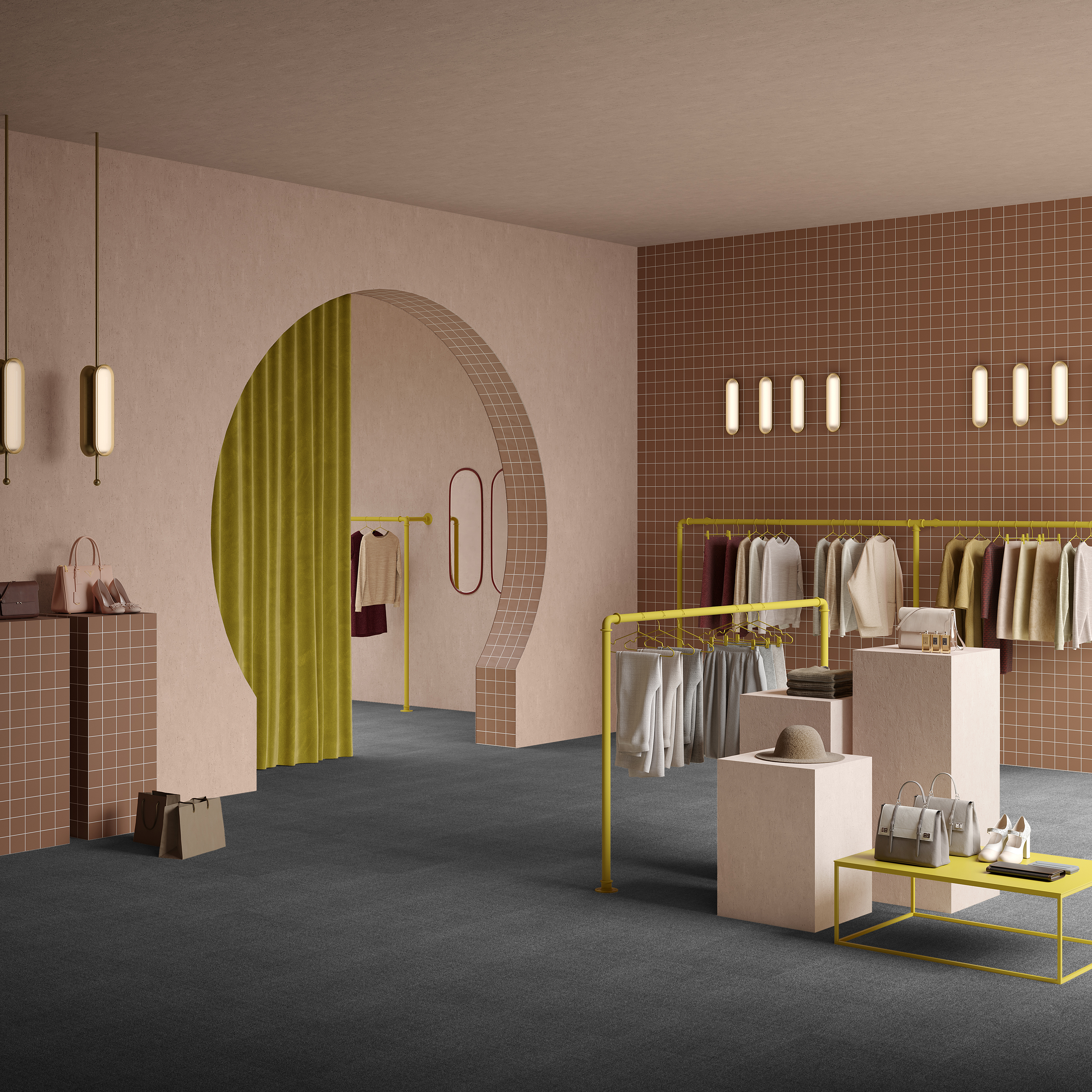 Ковровая плитка Mantra Tile 98 (500*500*6 мм) — купить в Бийске