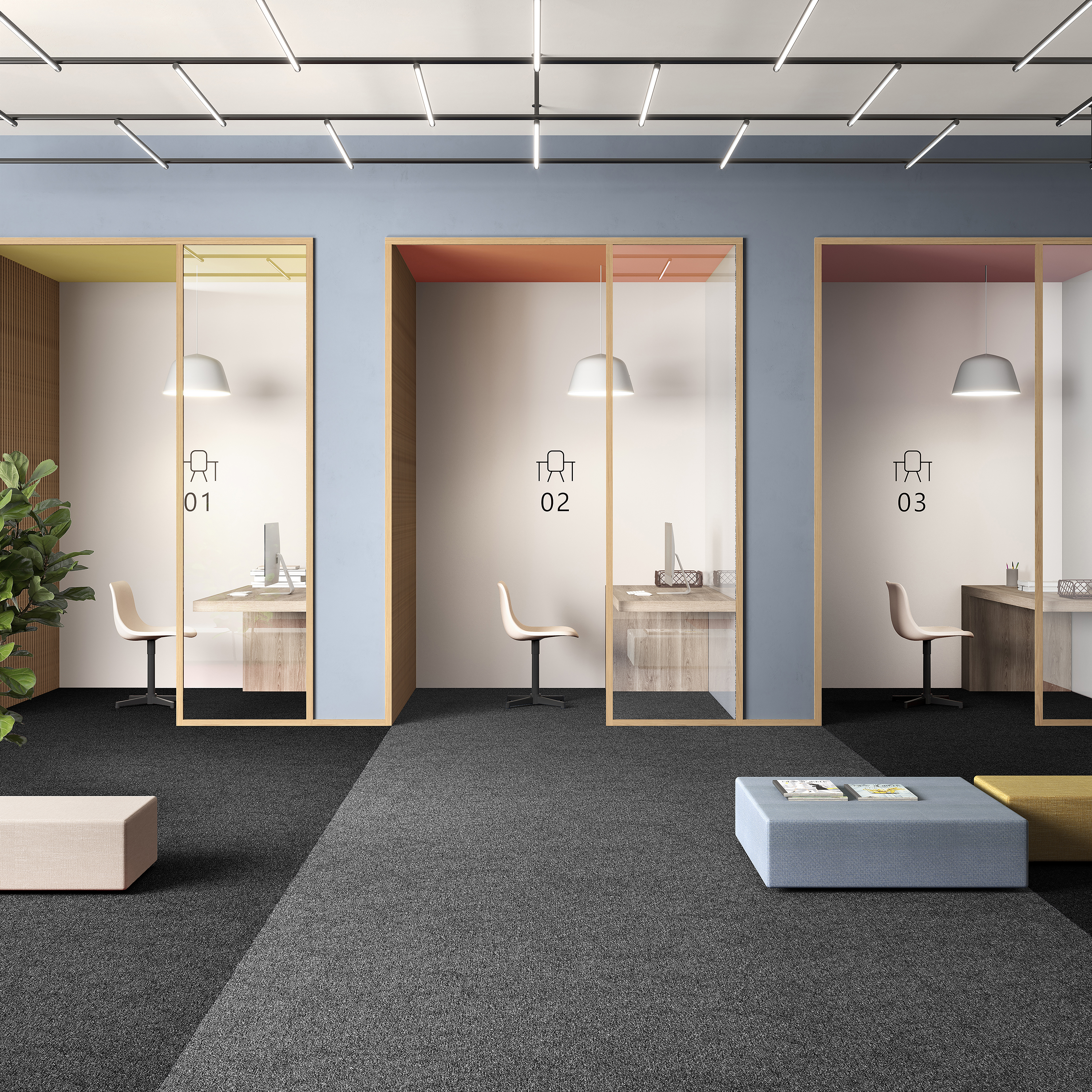 Ковровая плитка Medusa Tile 98 (500*500*5 мм) — купить в Бийске