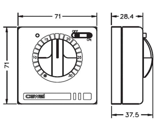 Терморегулятор Cewal RQ10 — купить в Бийске
