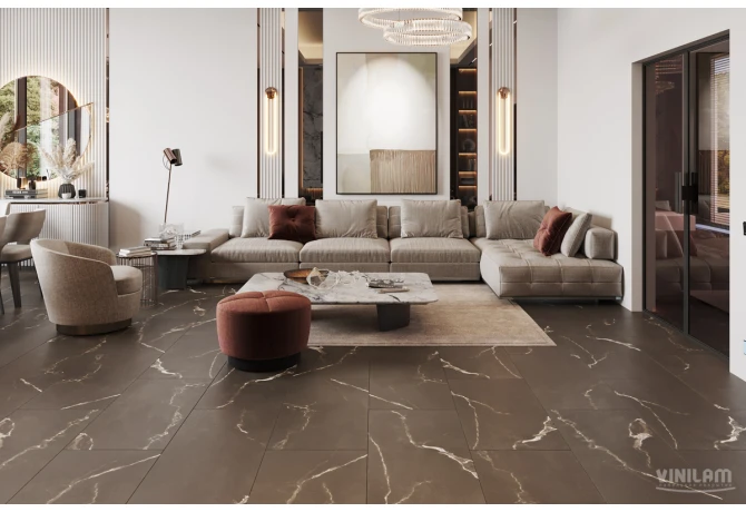 Кварц-винил Эбонитовый Мрамор (914,4*457,2*2,5 мм) — купить в Бийске