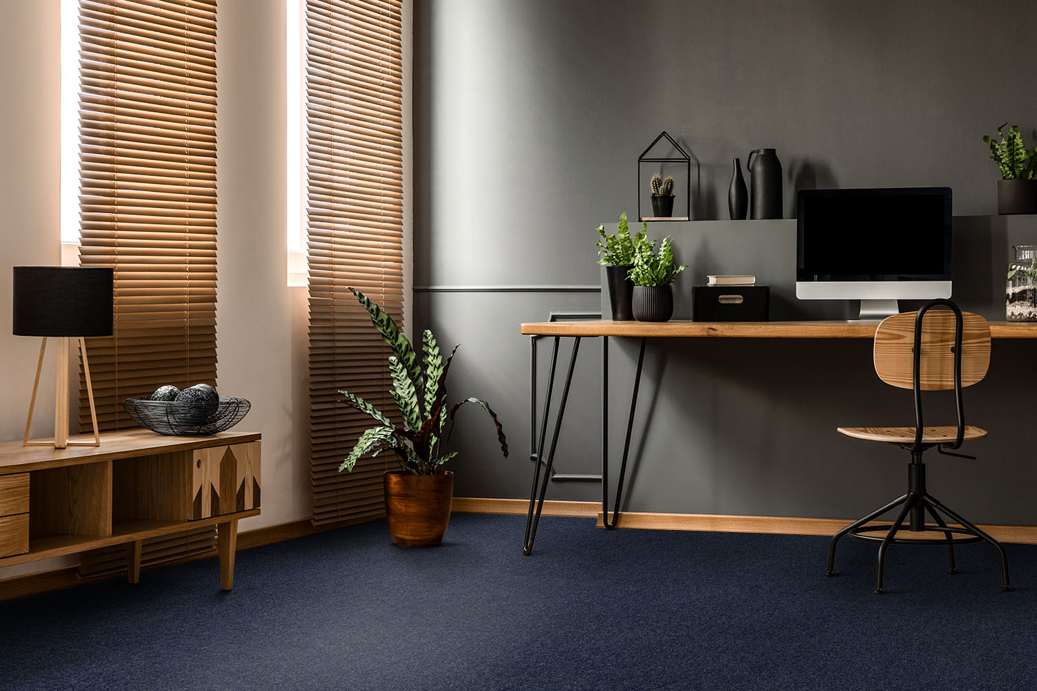 Ковровое покрытие "Bonkeel" Color Rib Blue Bottle 78 (ширина 1м/3м/4м) — купить в Бийске